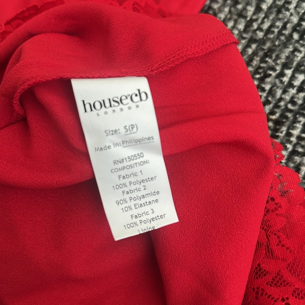 House of CB “Valencia” Red Corset Dress Set S+ Plus Top NWOT - Picture 14 of 16